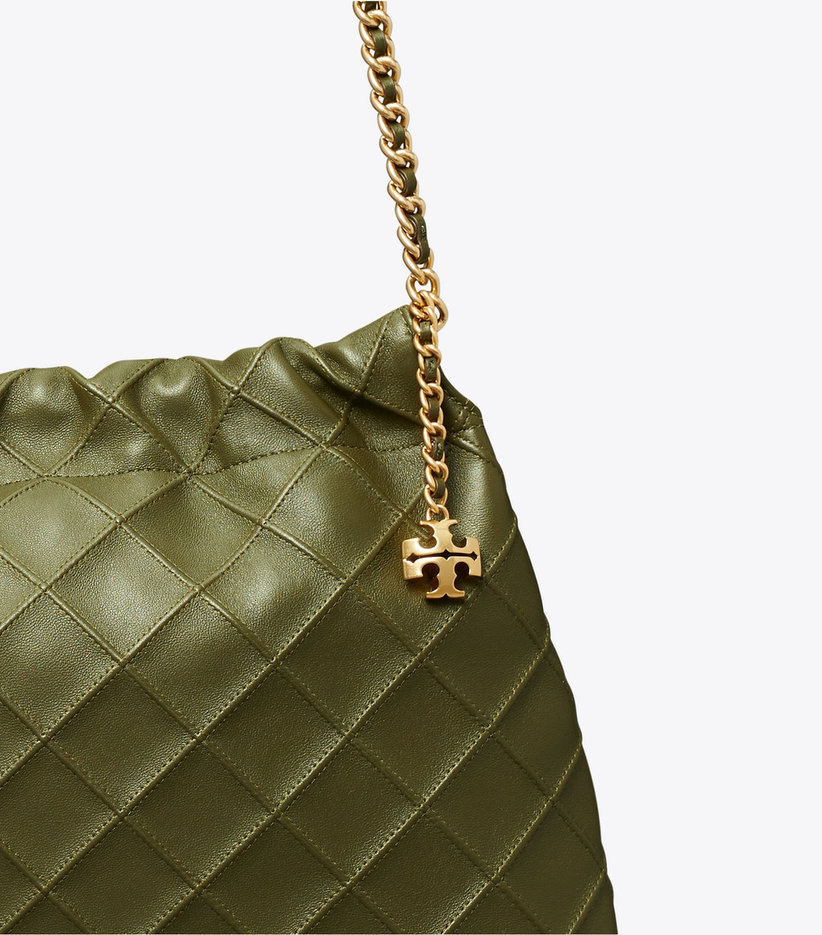 Tory Burch Fleming Soft Hobo Bag - Dark Olive