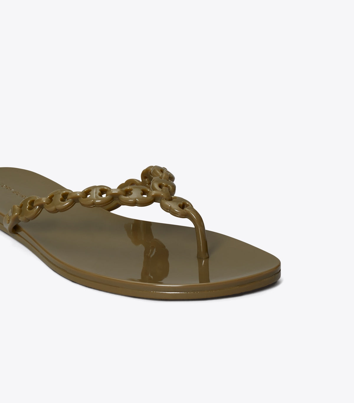 Tory Burch Gemini Link Jelly Flip-Flop - Moss Rock