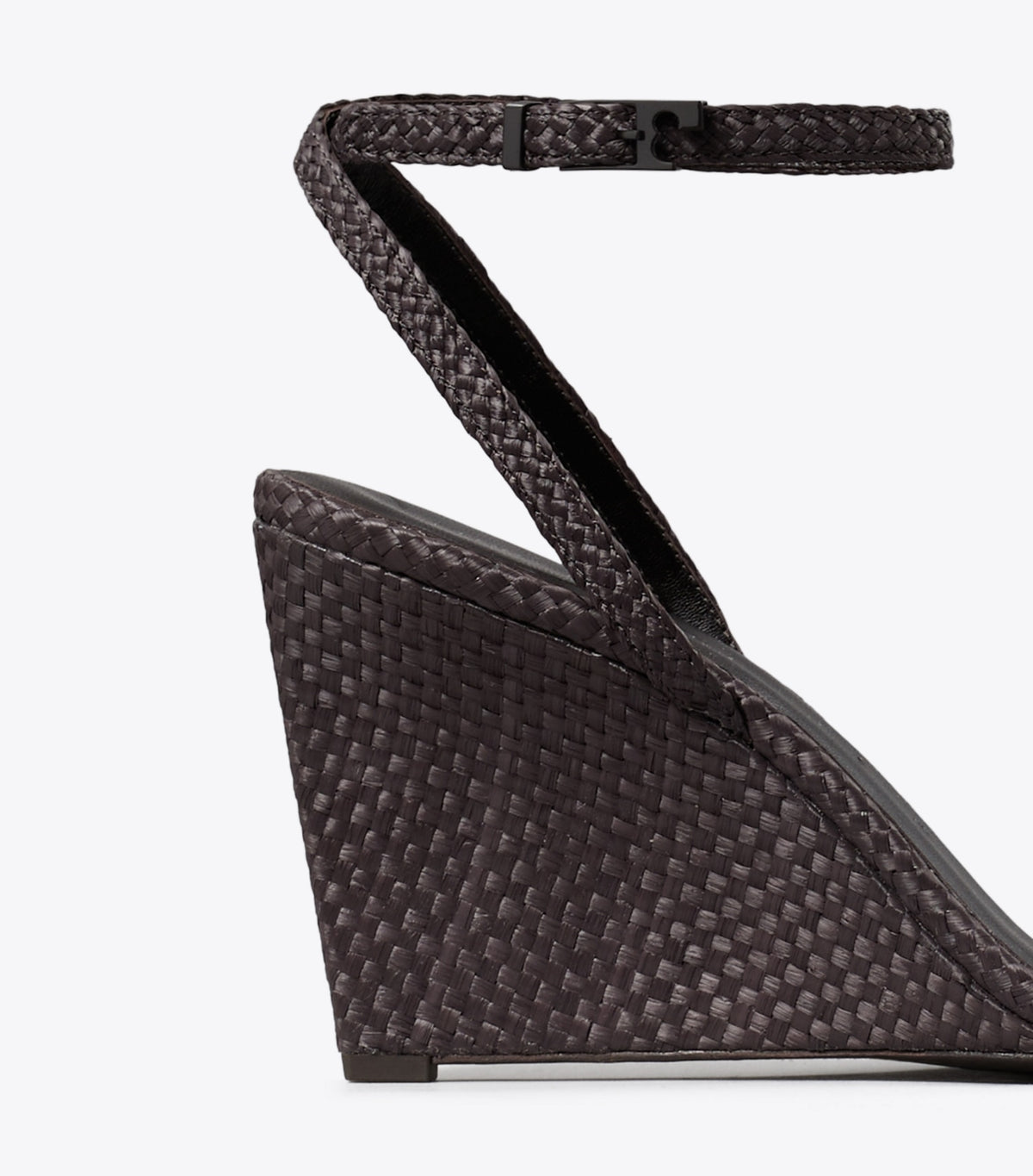 Tory Burch Gigi Raffia Wedge - Cocoa