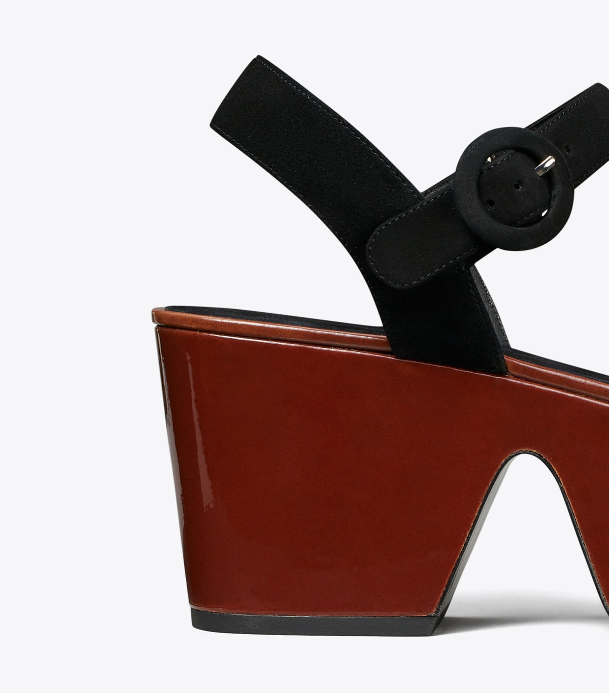 Tory Burch Platform Sandal - Perfect Black / Plum