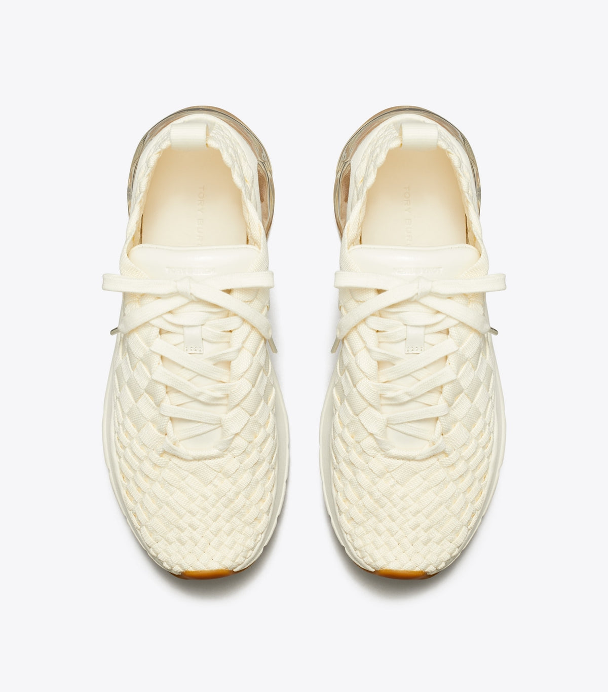 Tory Burch Good Luck Woven Trainer - New Ivory