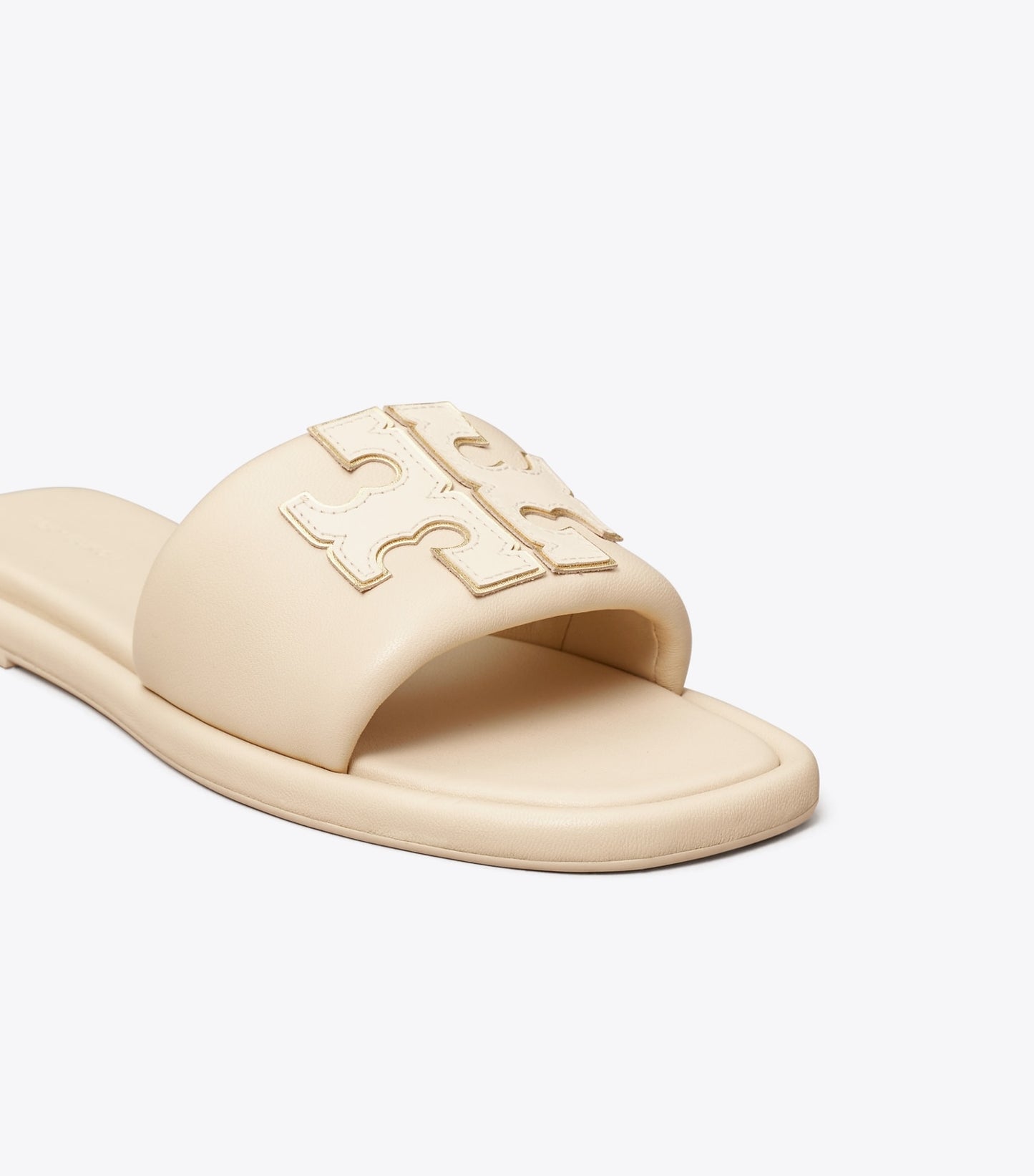 Tory Burch Double T Sport Slide - Dulce De Leche / Gold