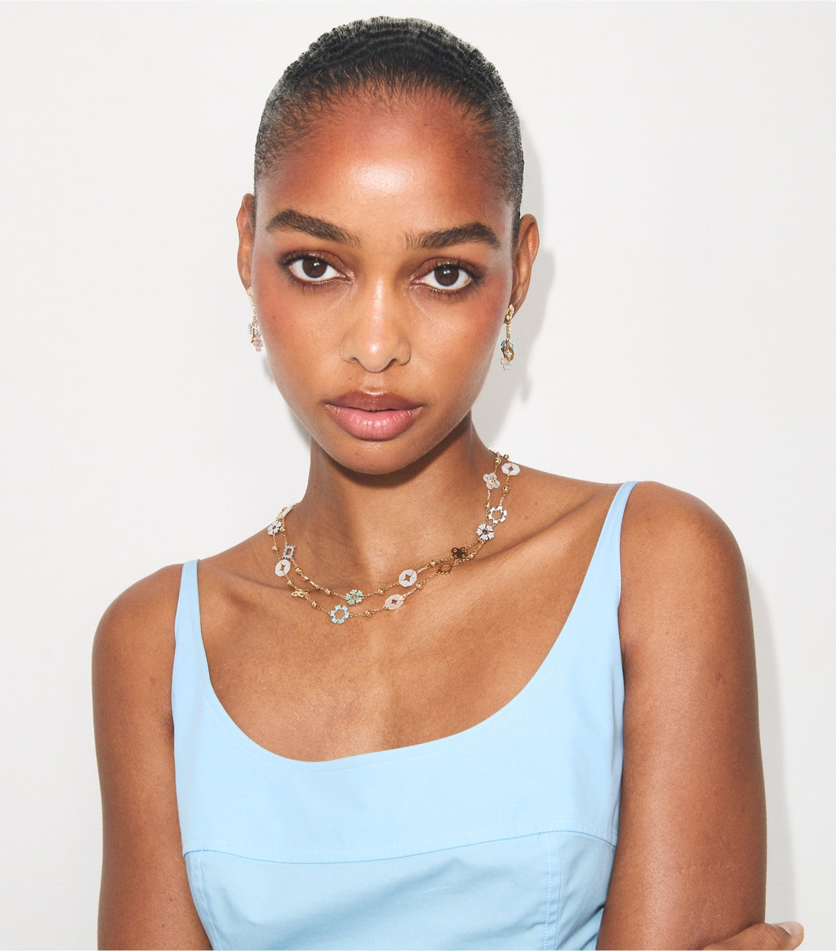 Tory Burch Forget Me Not Chain Earring - Tory Gold / Multi