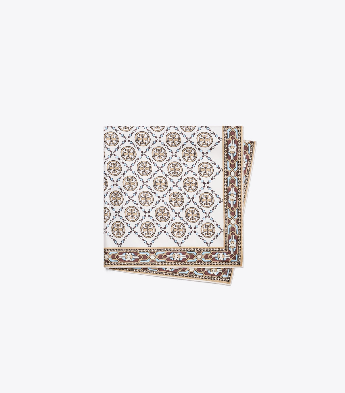 Tory Burch Deco T Monogram Neckerchief - Ivory Deco T Monogram