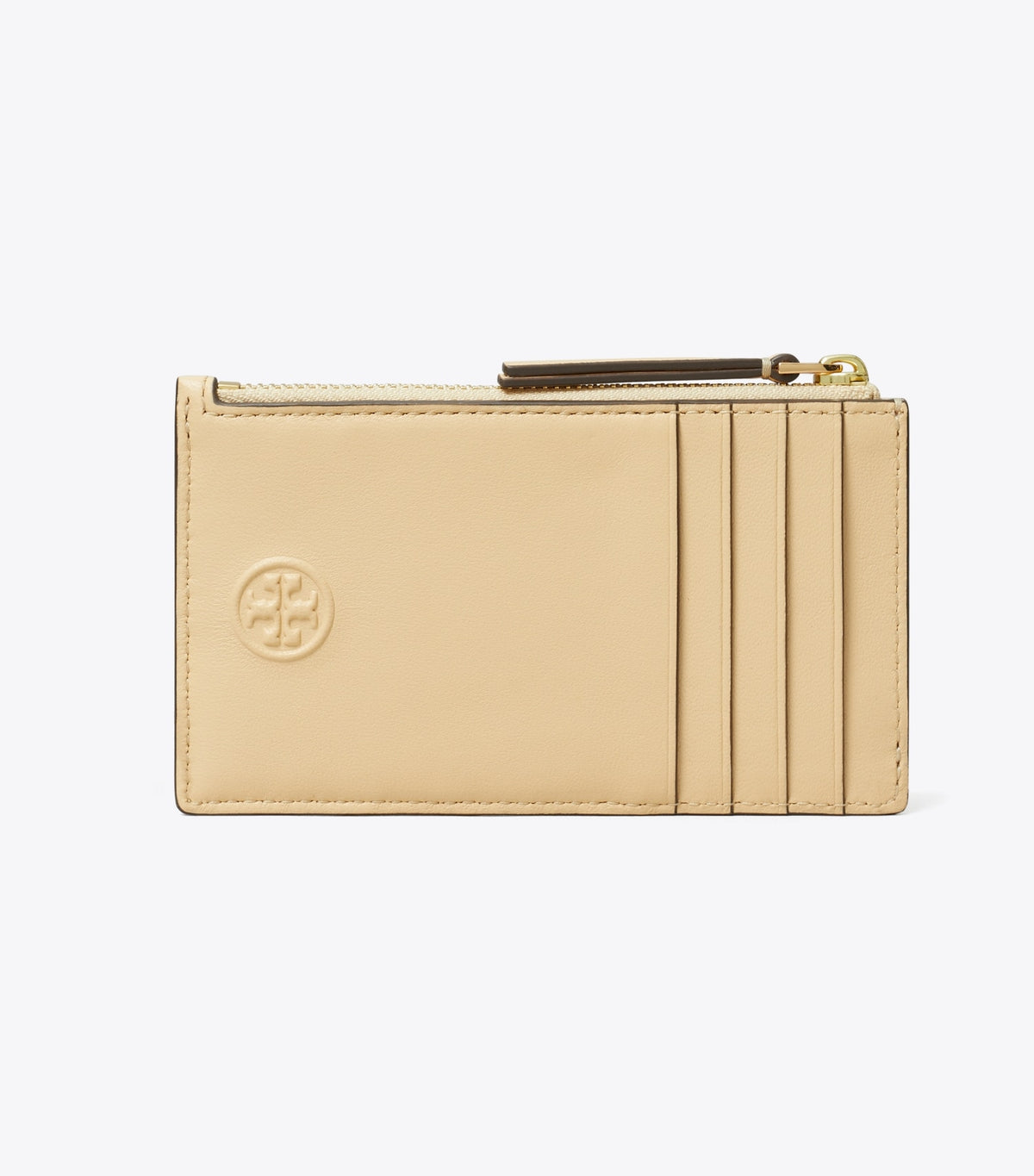 Tory Burch Fleming Zip Card Case - Soft Serve