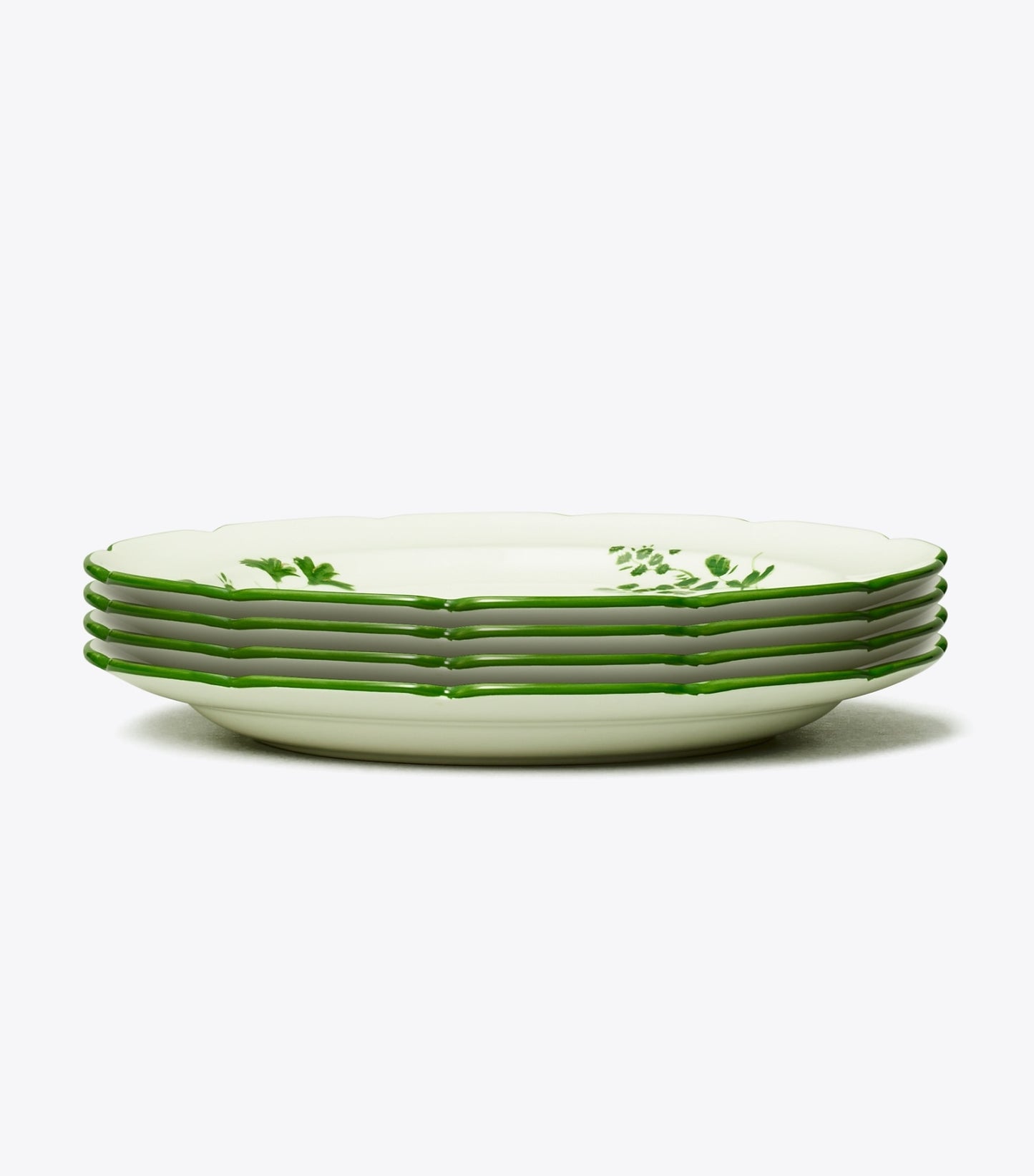 Tory Burch Happy Times Salad Pate, Set Of 4 - New Ivory / Green