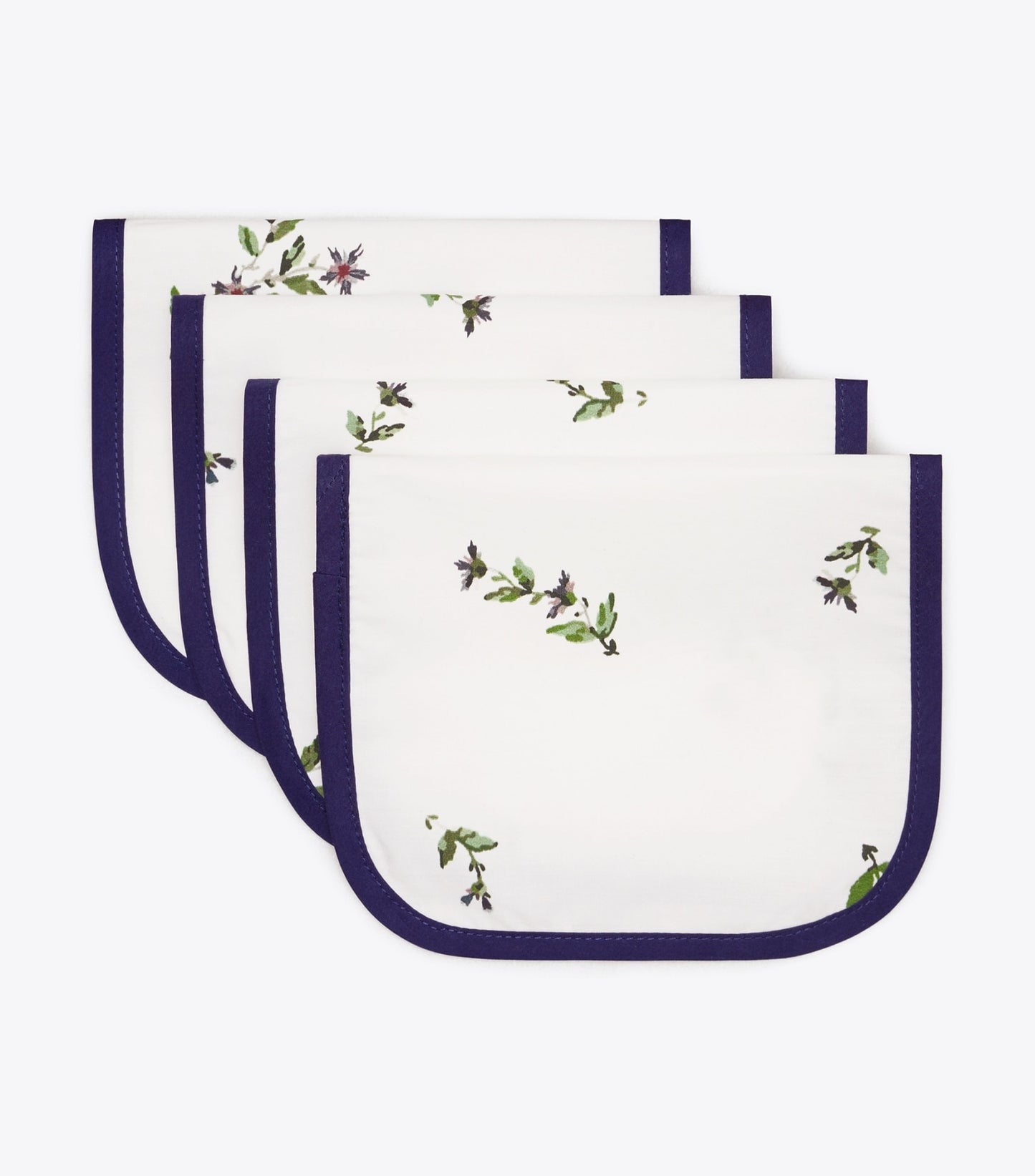 Tory Burch Jolie Fleur Cocktail Napkin, Set of 4 - New Ivory
