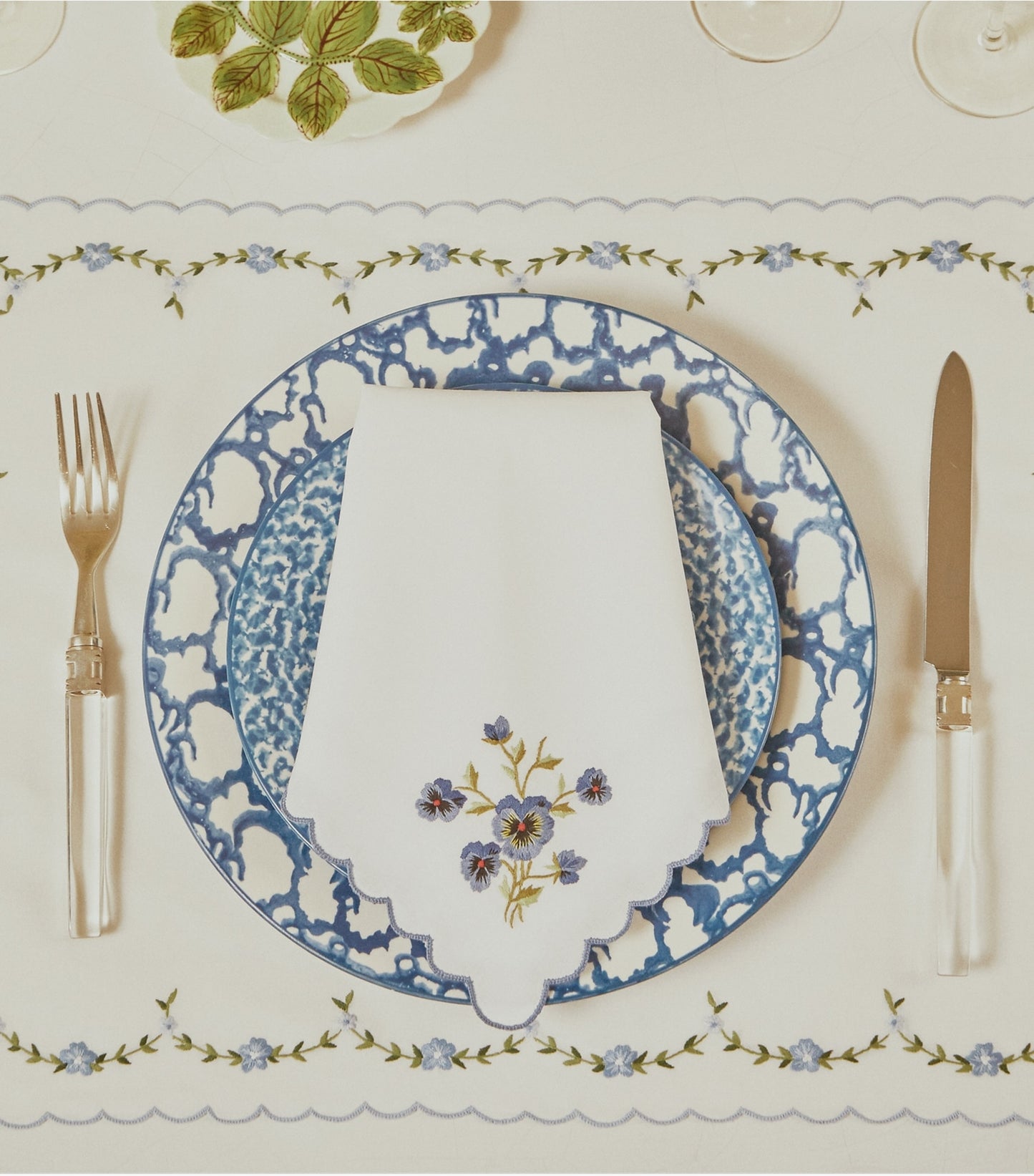 Tory Burch Spongeware Dinner Plate, Set of 2 - Smoke Ring