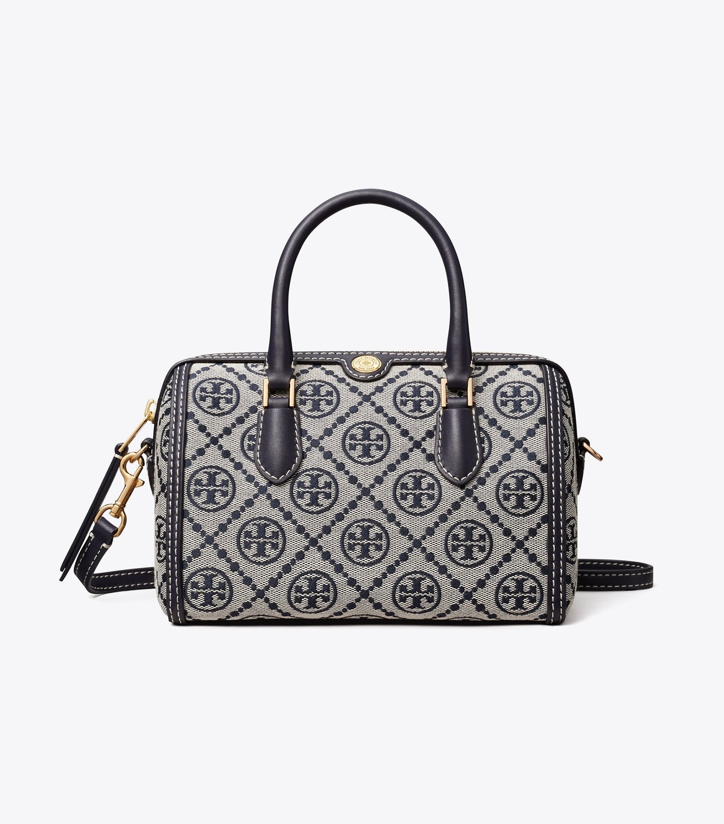Tory Burch T Monogram Petite Barrel Bag - Tory Navy