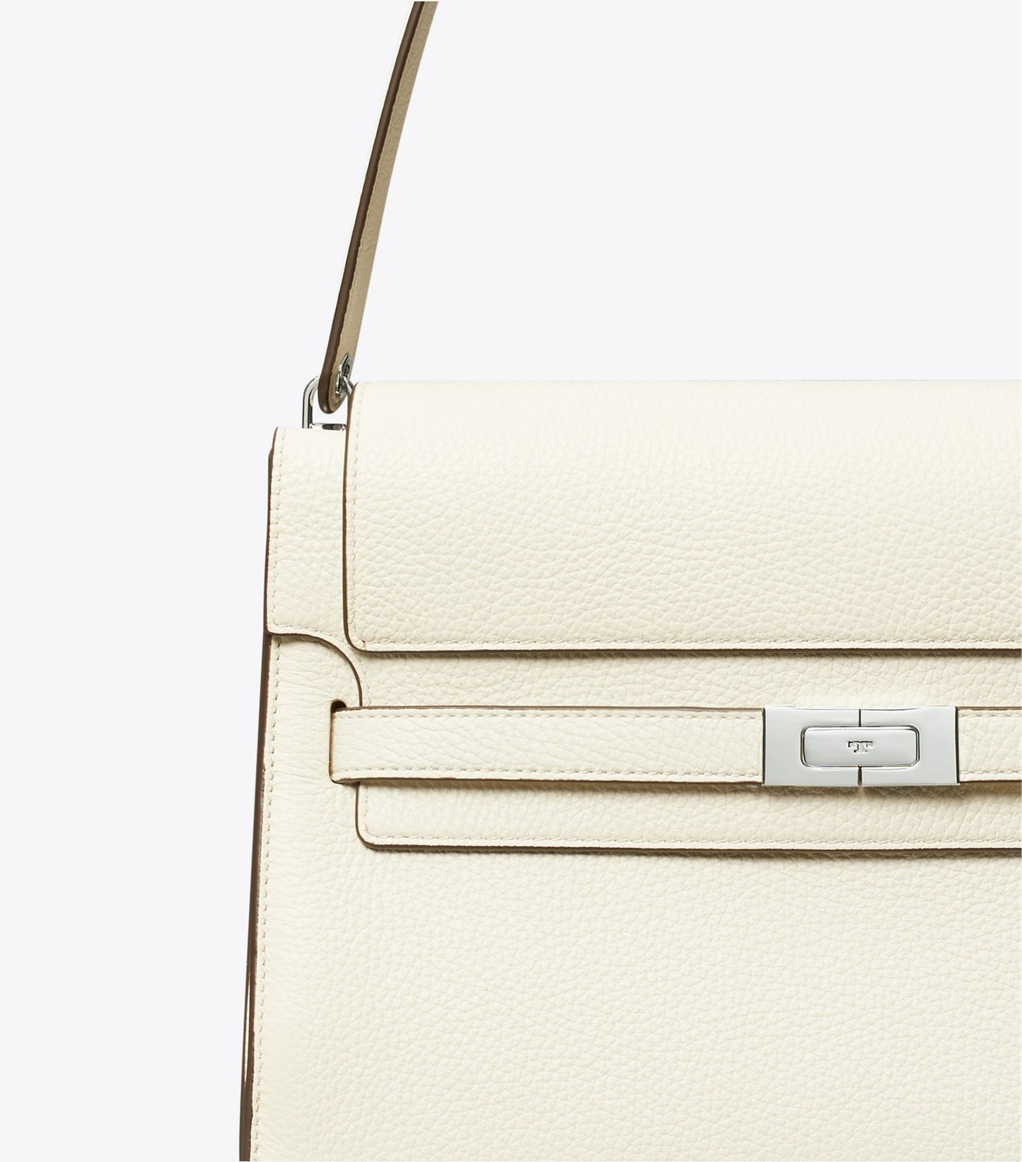 Tory Burch Large Lee Radziwill Shoulder Bag - Ivory