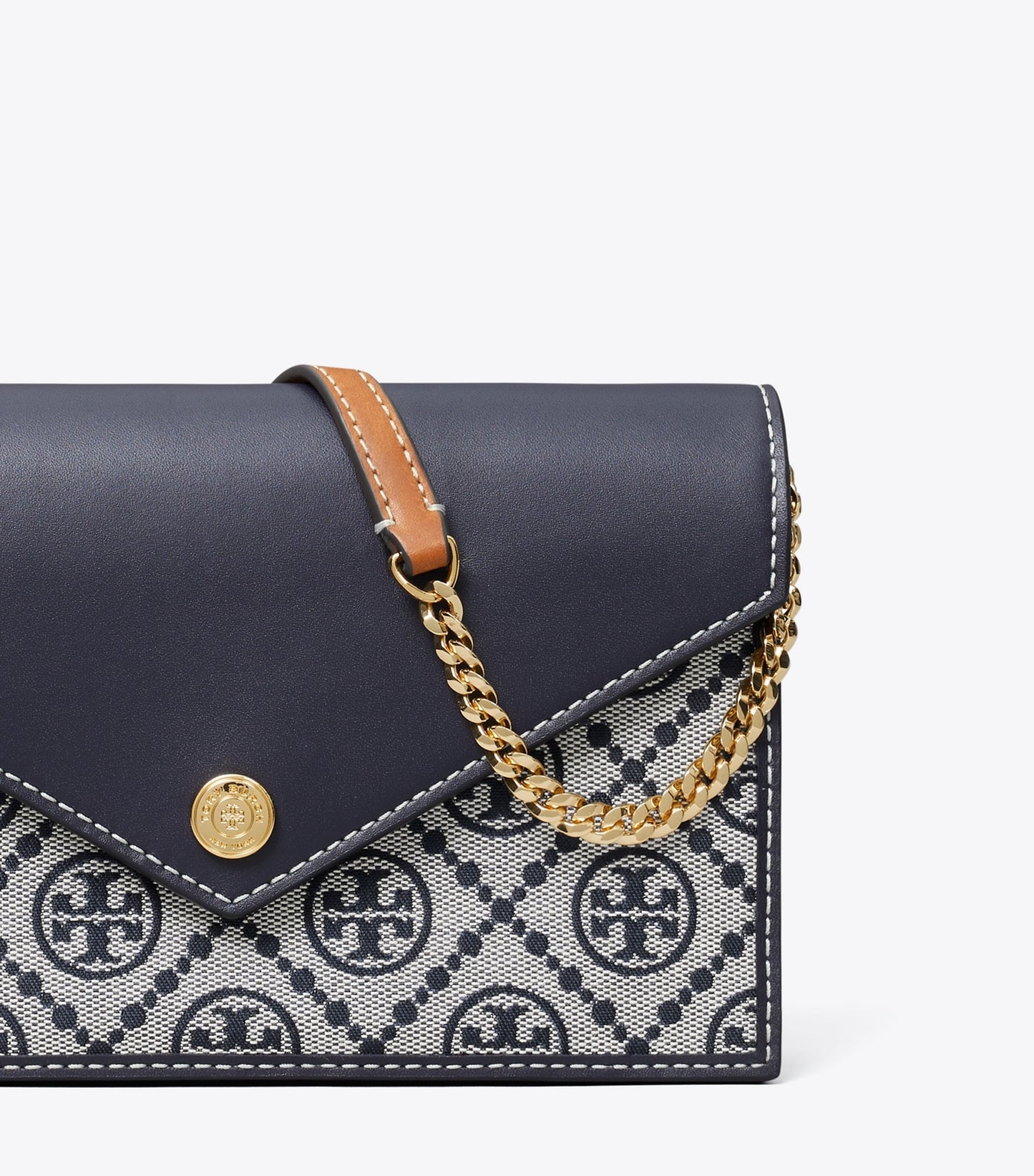 Tory Burch T Monogram Envelope Crossbody - Tory Navy
