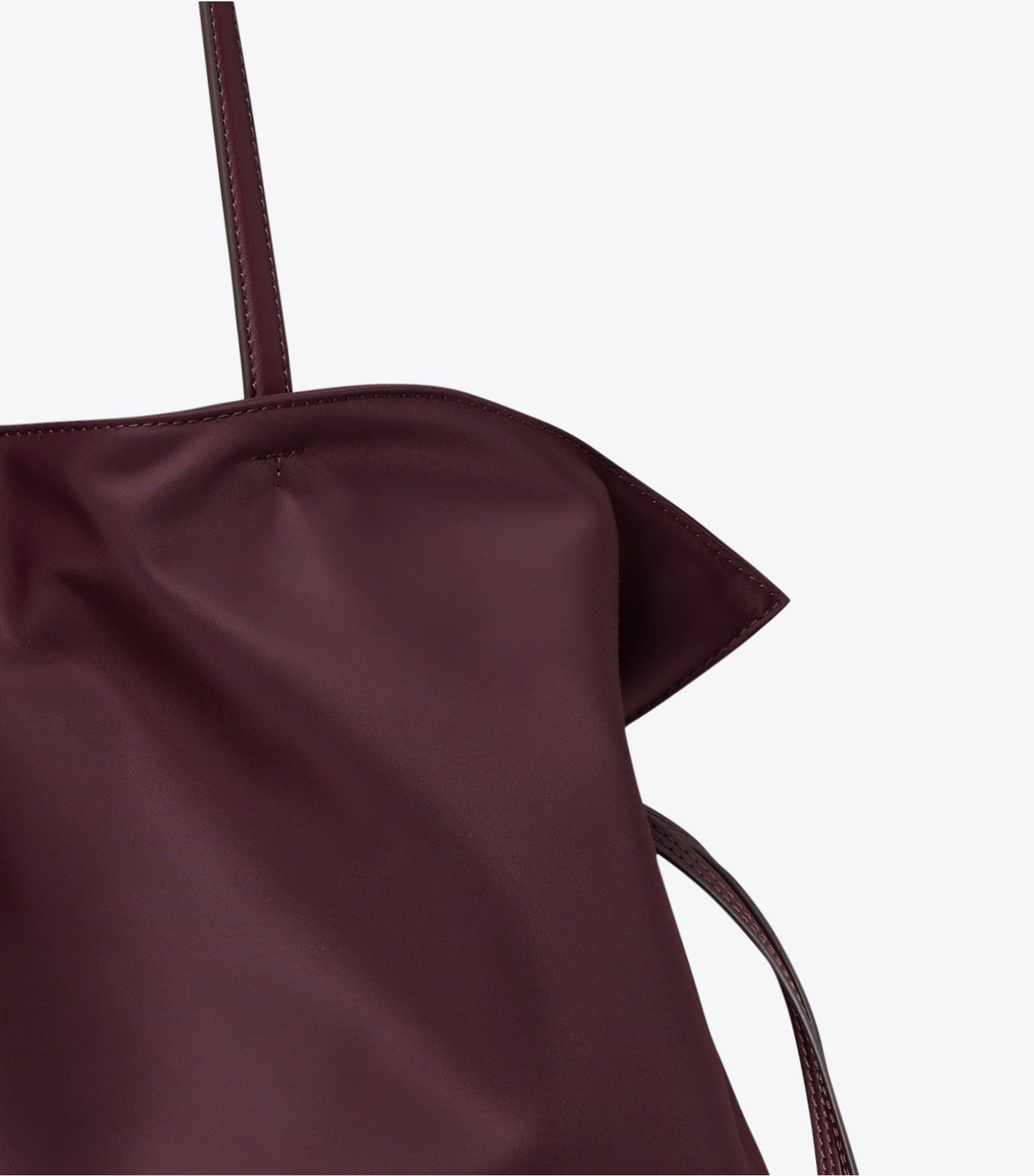 Tory Burch Ella Nylon Drawstring Tote - Dark Carmine