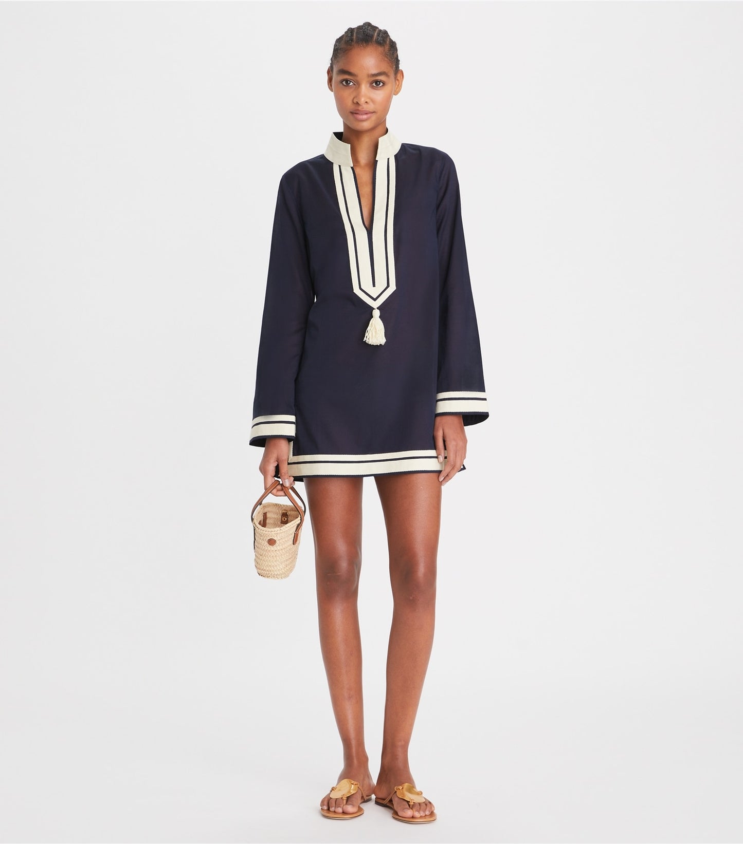 Tory Burch Cotton Tory Tunic - Tory Navy