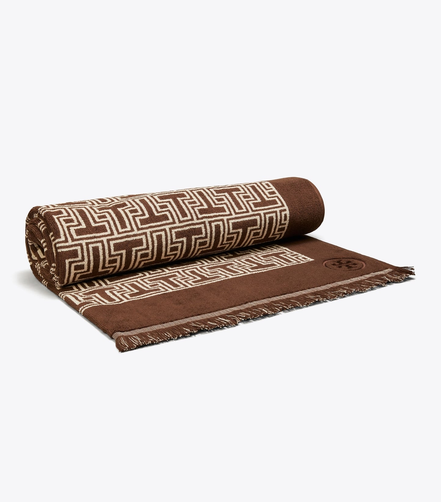 Tory Burch T-Tile Beach Towel - Brown