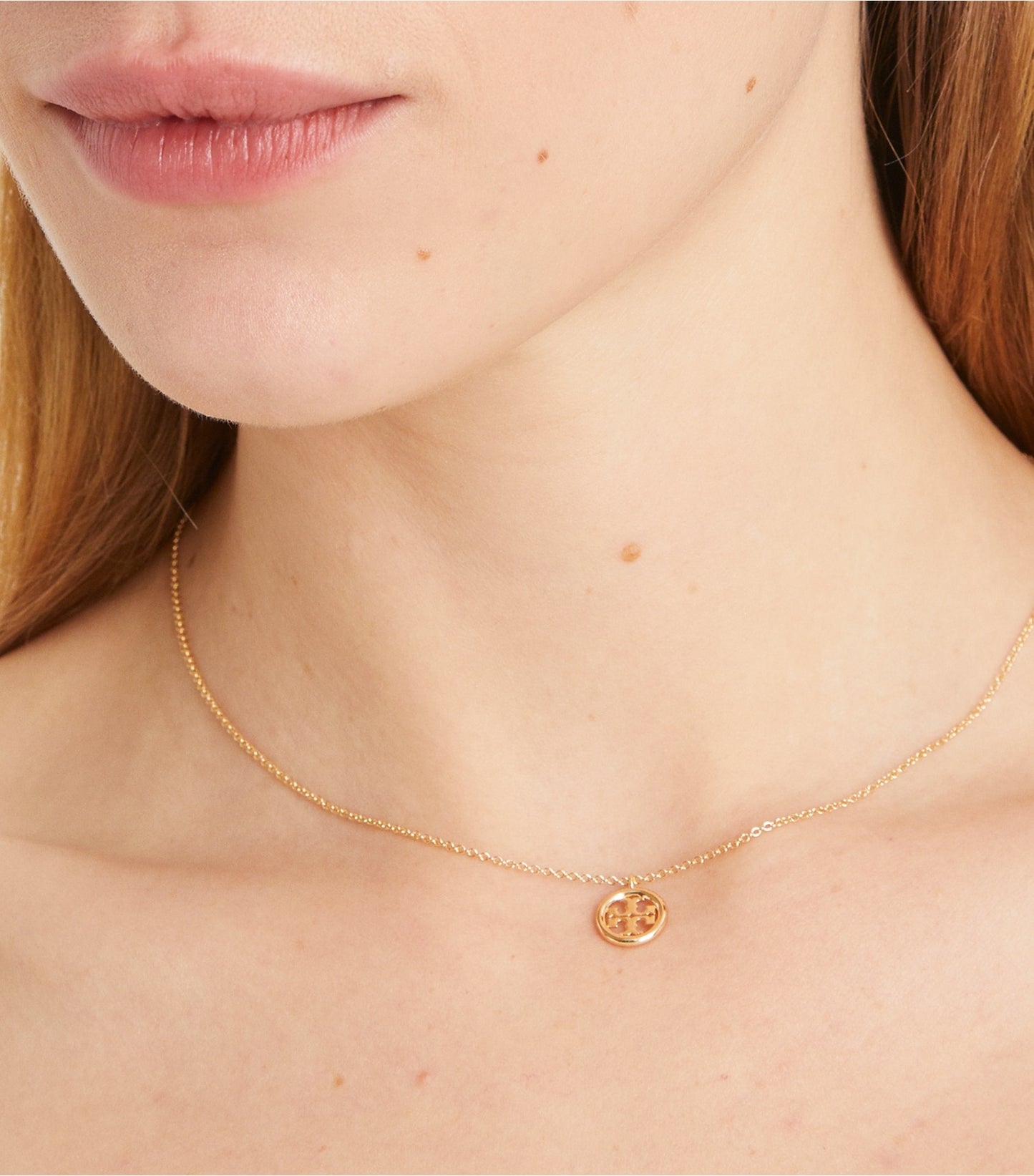 Tory Burch Icon Pendant Necklace - Tory Gold