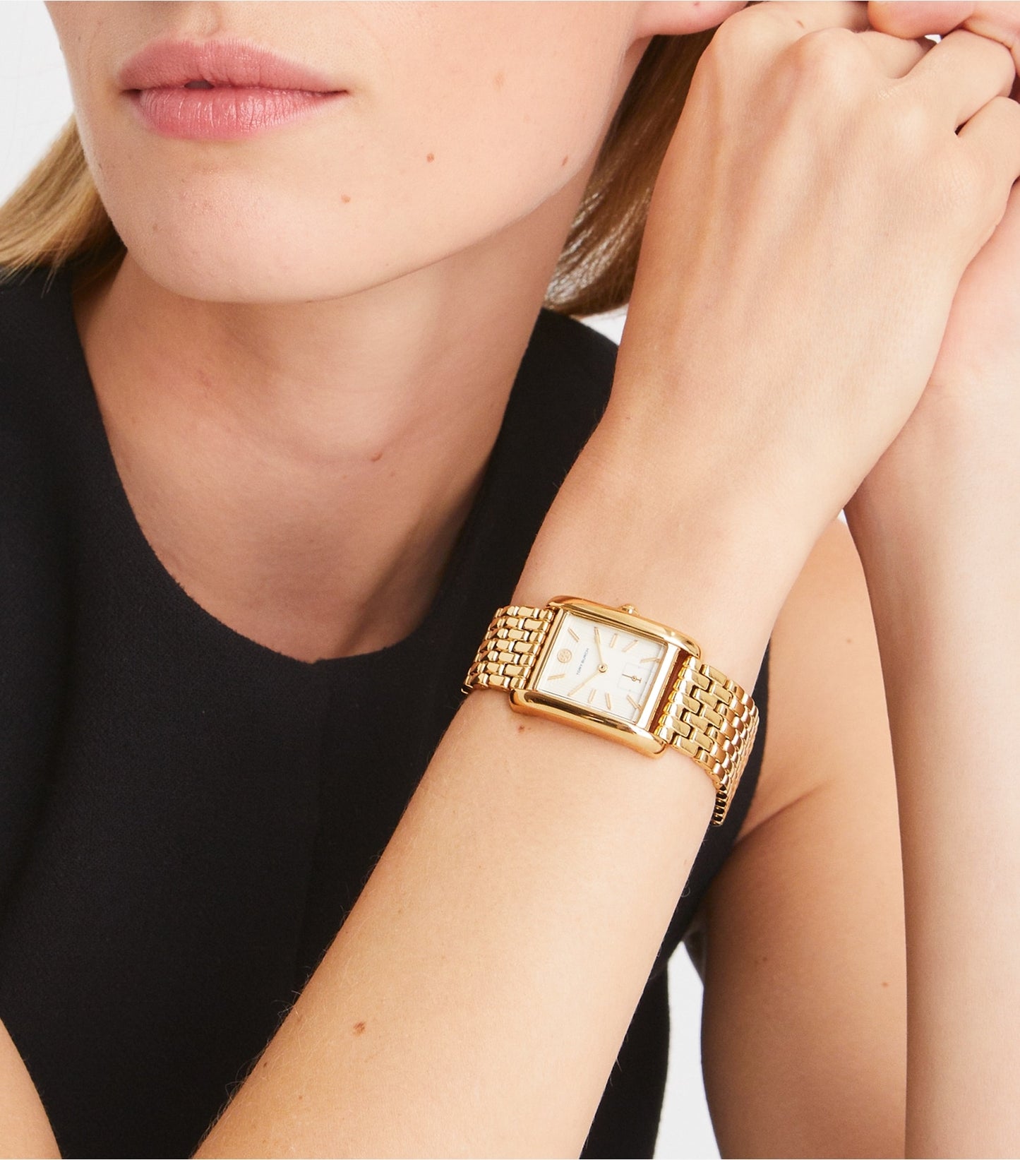 Tory Burch Eleanor Watch - Ivory/Gold