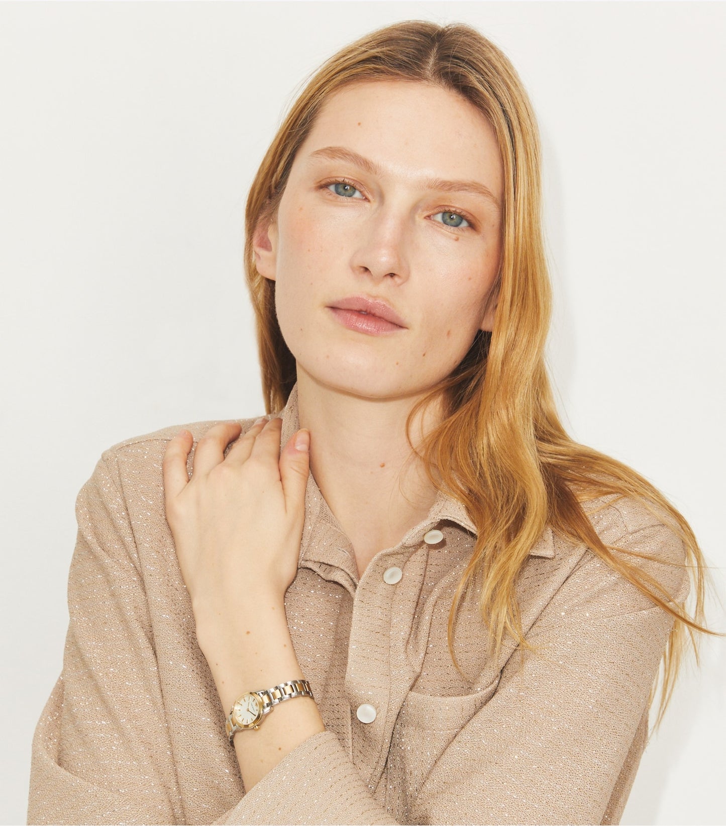 Tory Burch Mini Miller Watch - Mop/Two-Tone
