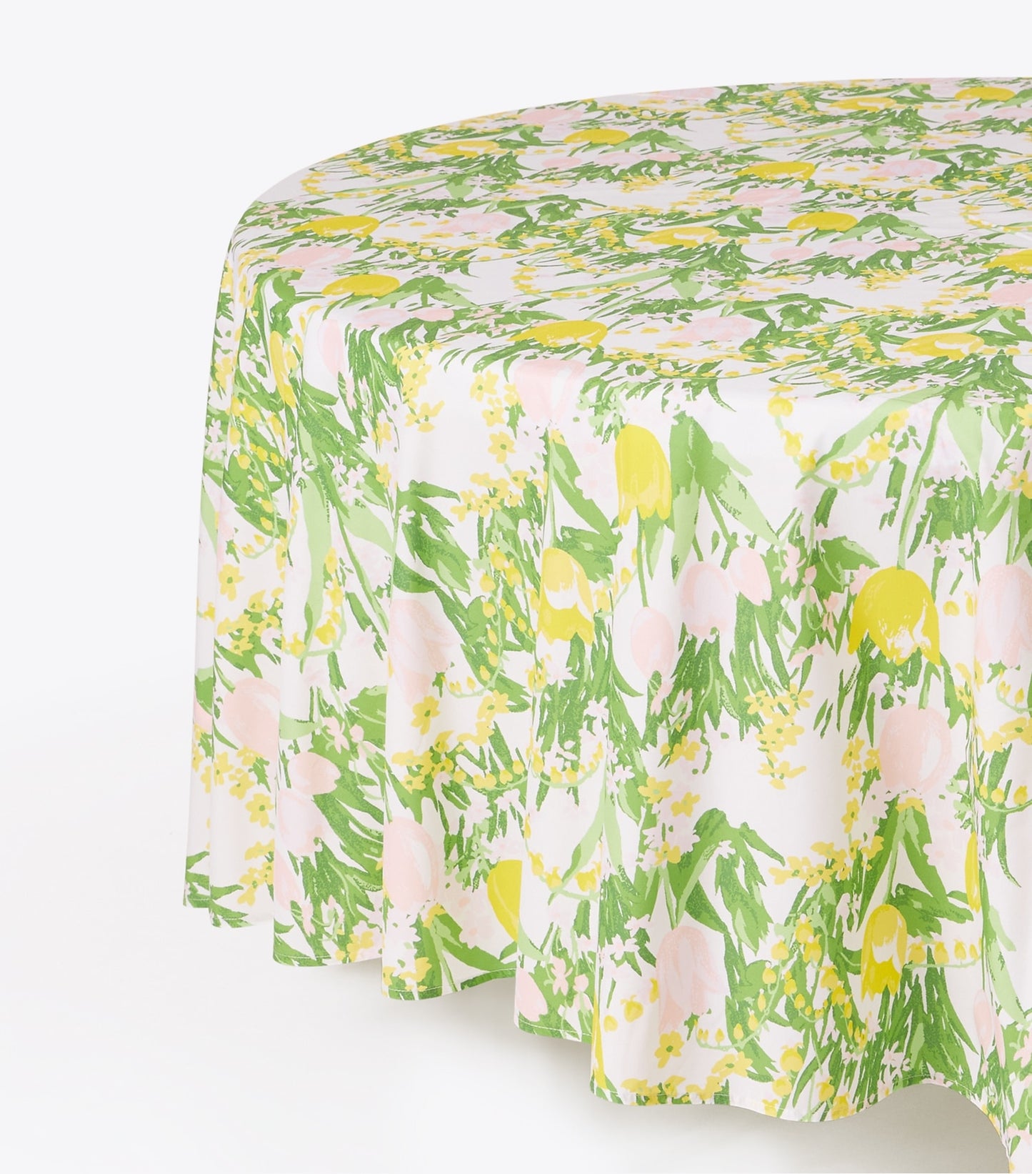 Tory Burch Les Tulipes Round Tablecloth, 120" - Multi