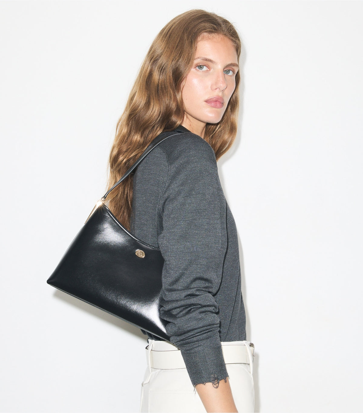 Tory Burch Small Robinson Shoulder Bag - Black