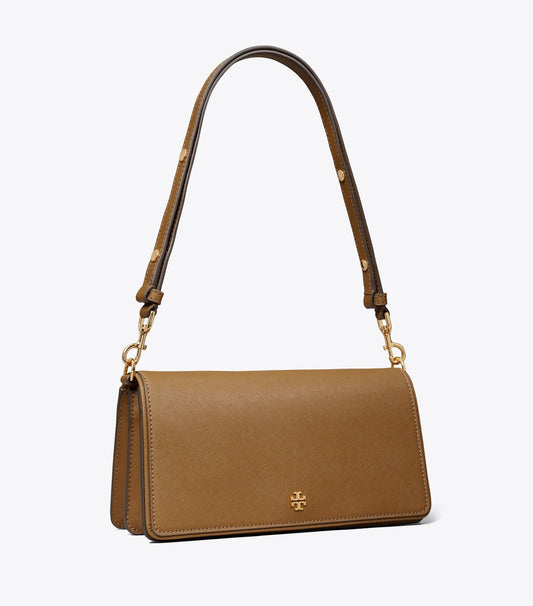 Tory Burch Leather Convertible Crossbody - Moose