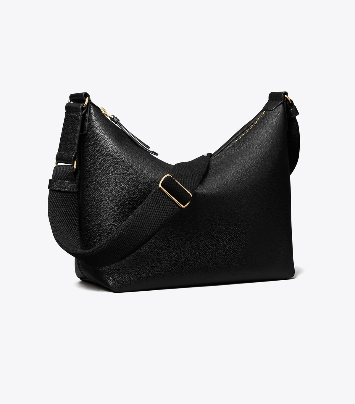 Tory Burch Leather Slouchy Crossbody - Black