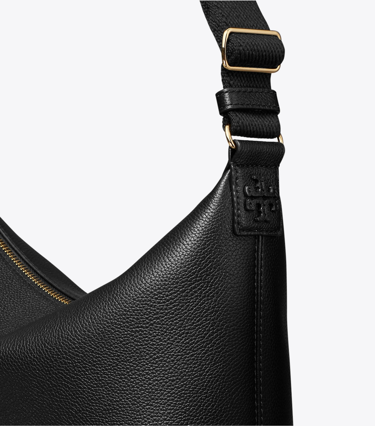 Tory Burch Leather Slouchy Crossbody - Black