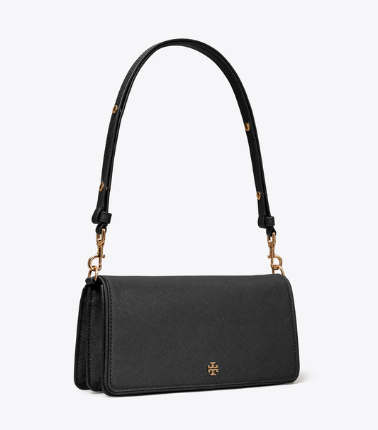 Tory Burch Leather Convertible Crossbody - Black