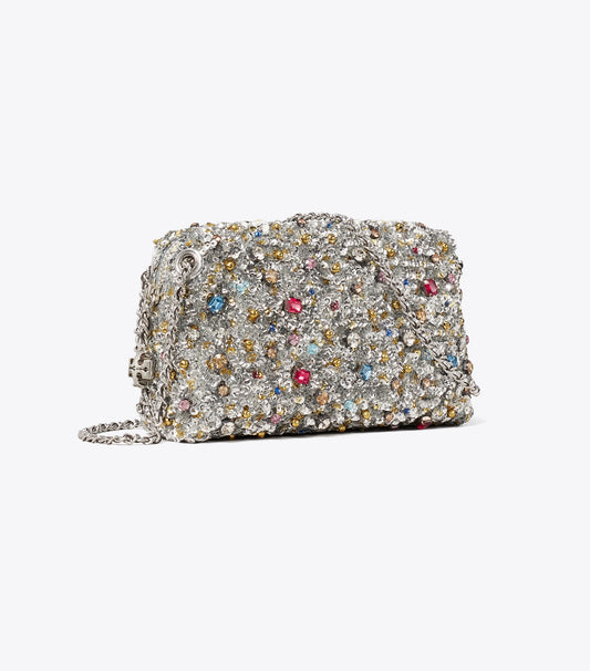 Tory Burch Fleming Embellished Soft Crossbody Bag - Multi Stone