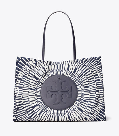 Tory Burch Ella Printed Tote - Navy Circle