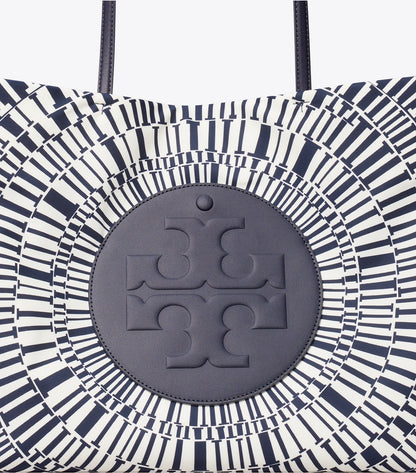 Tory Burch Ella Printed Tote - Navy Circle