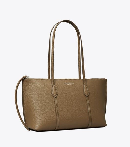 Tory Burch Small Perry Zip Tote - Wild Mushroom