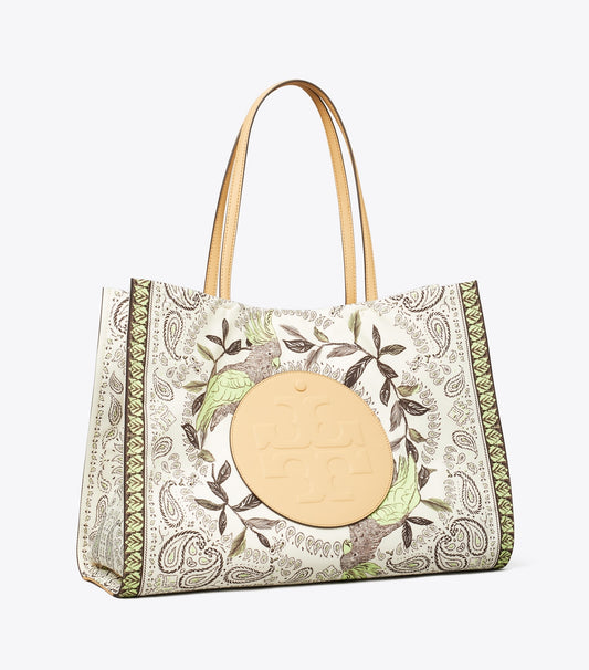 Tory Burch Ella Printed Tote - Mint Cockatoo