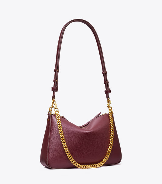 Tory Burch Small Perry Shoulder Bag - Dark Carmine