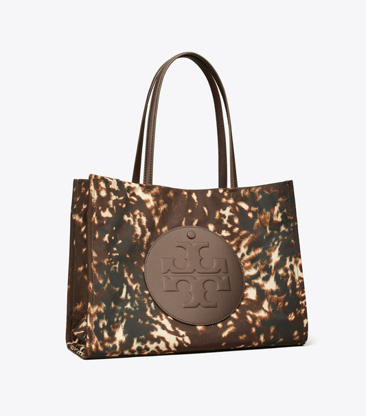 Tory Burch Ella Printed Nylon Small Tote - Fall Fawn