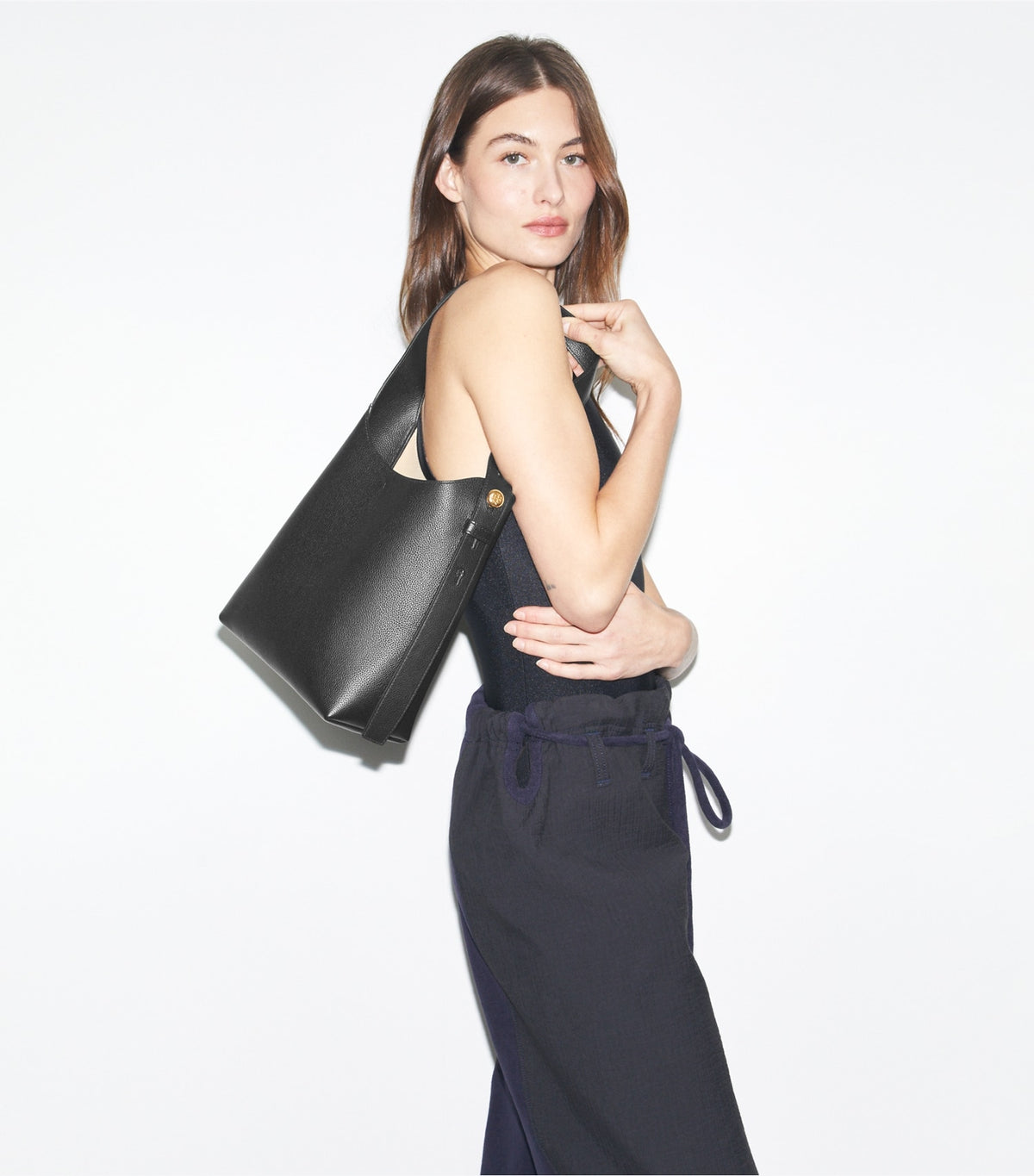 Tory Burch Small Hobo Bag - Black