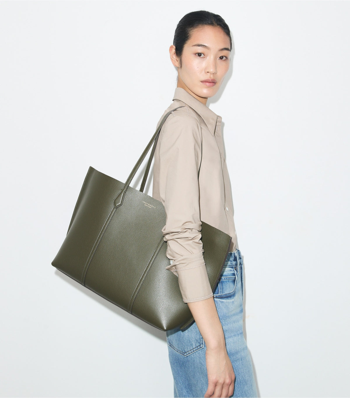 Tory Burch Perry Tote - Dark Olive