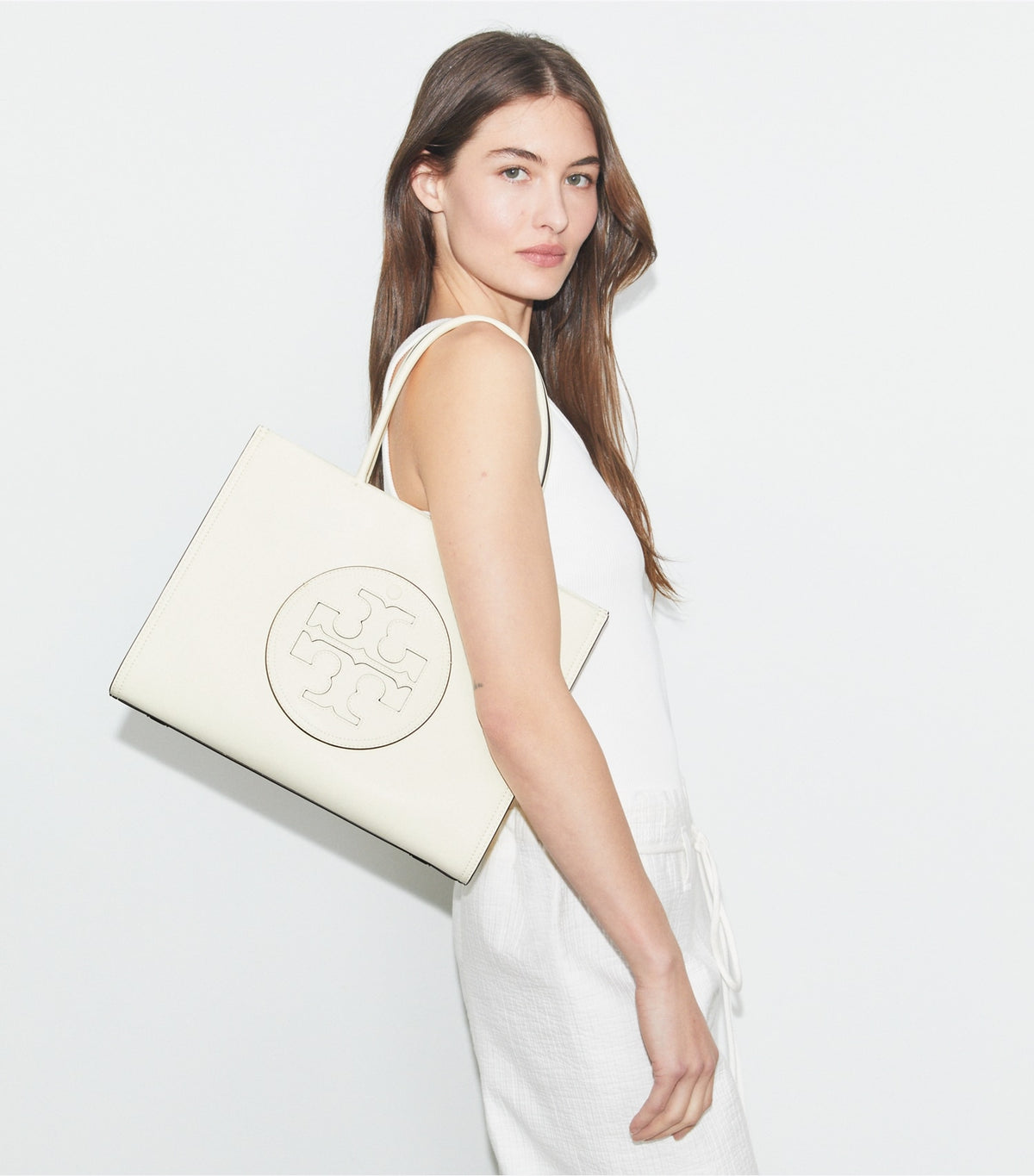 Tory Burch Small Ella Bio Tote - Warm White