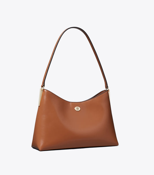Tory Burch Small Robinson Shoulder Bag - Aged Tan