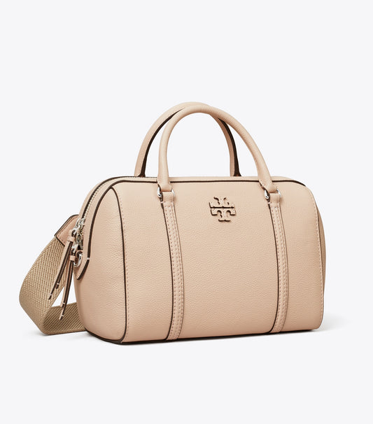 Tory Burch Pebbled Leather Satchel - Soft Pink