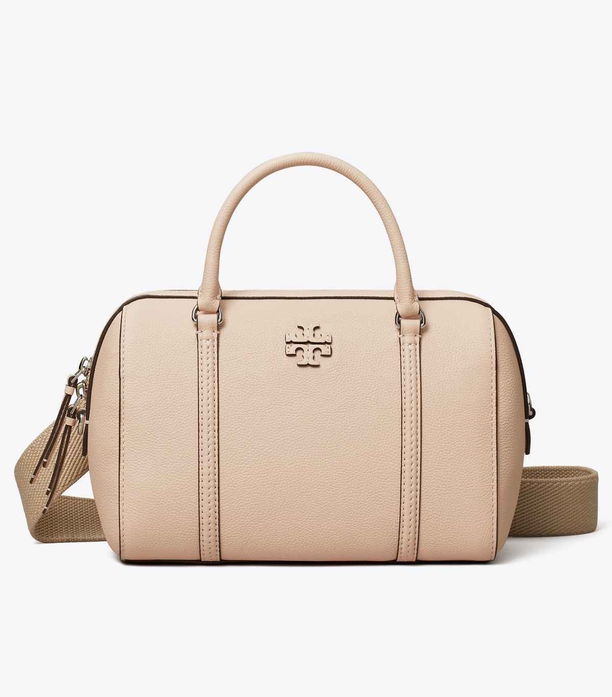Tory Burch Pebbled Leather Satchel - Soft Pink