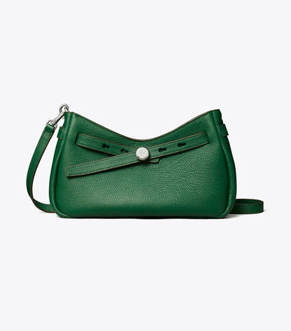Tory Burch Romy Zip Top Crossbody - Dark Kale