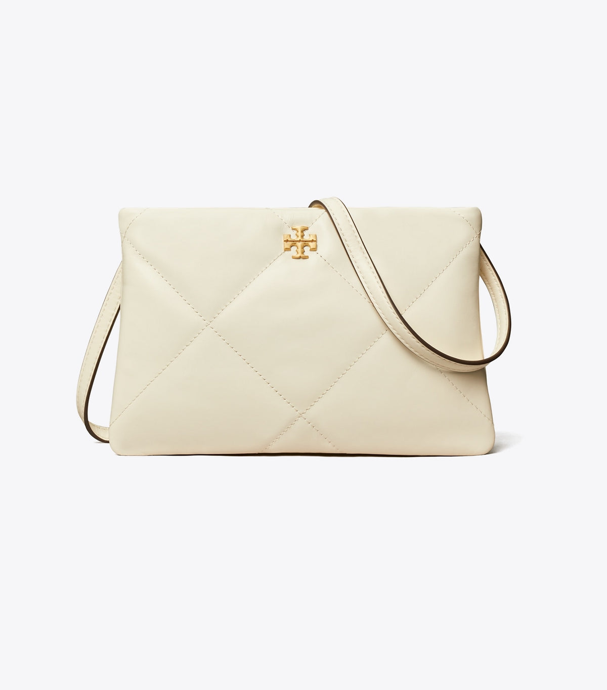 Tory Burch Kira Diamond Quilt Crossbody Bag - Warm White