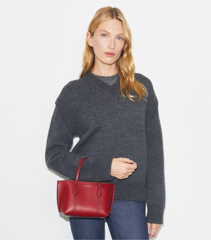 Tory Burch Mini Perry Tote - Bartlett Red