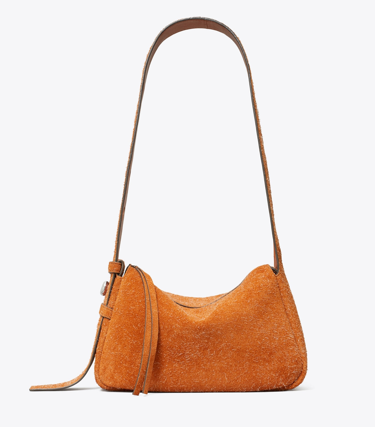 Tory Burch Small Brushed Suede Shoulder Bag - Rough Rust