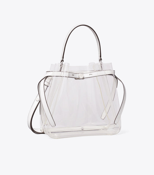 Tory Burch Clear Bucket Bag - Crystal Clear