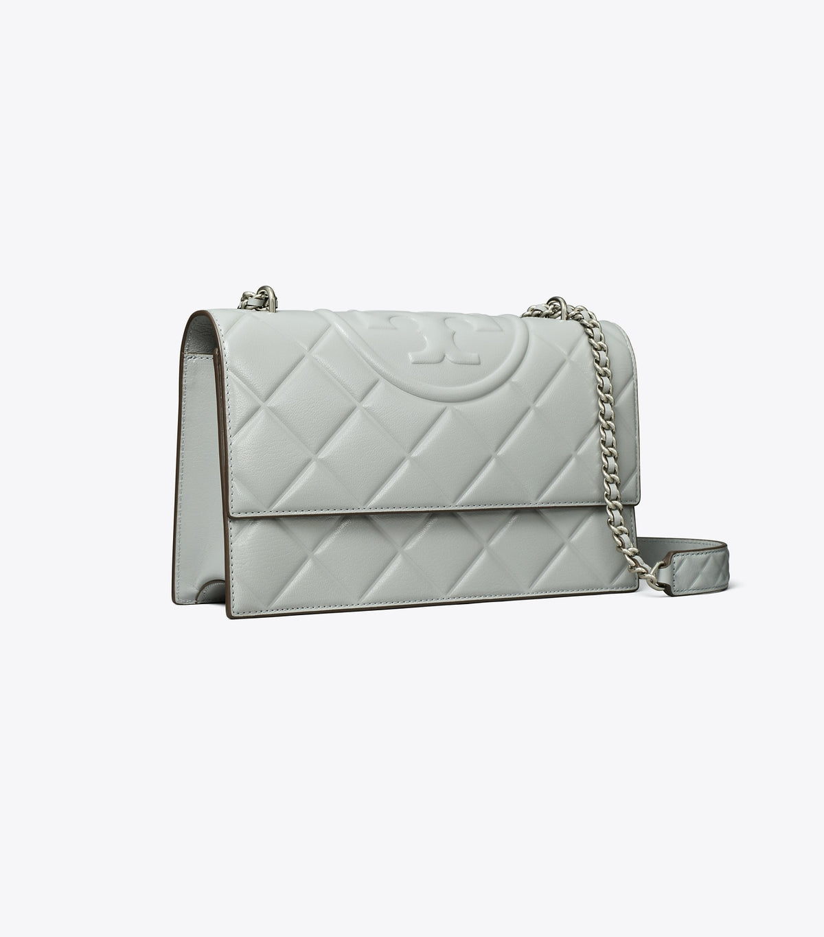 Tory Burch Small Fleming Shoulder Bag - Gray