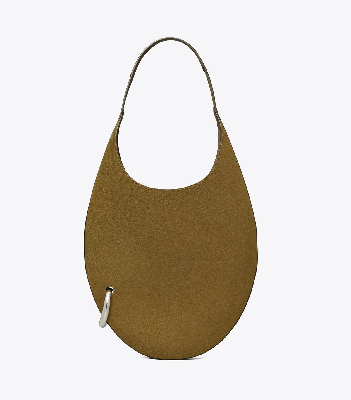 Tory Burch Pierced Suede Bag - Deep Olive
