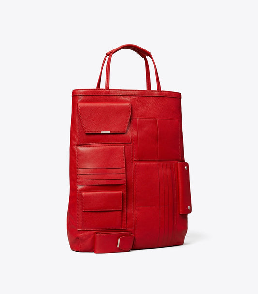 Tory Burch Multi-Pocket Tote - Royal Red