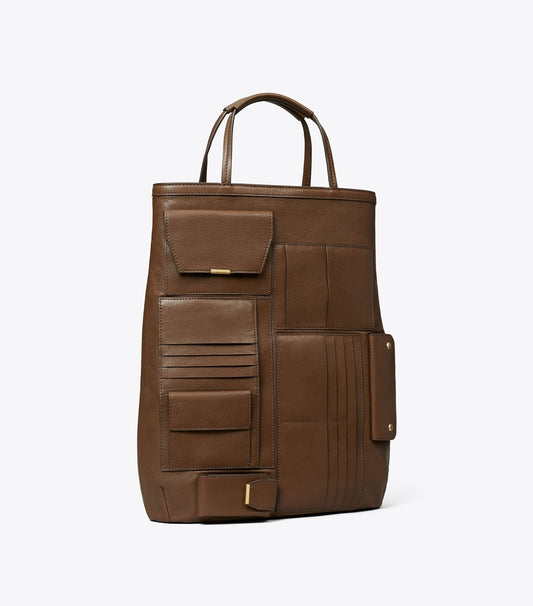 Tory Burch Multi-Pocket Tote - Swiss Coffee