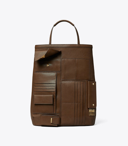 Tory Burch Multi-Pocket Tote - Swiss Coffee